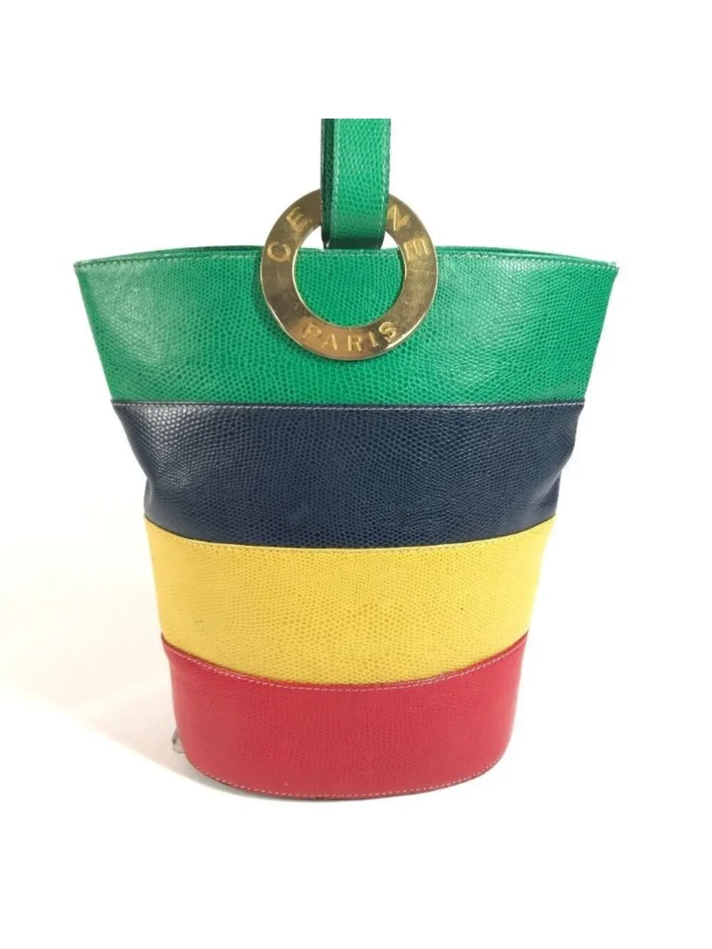 Celine Shoulder Bag Circle Logo Bucket
